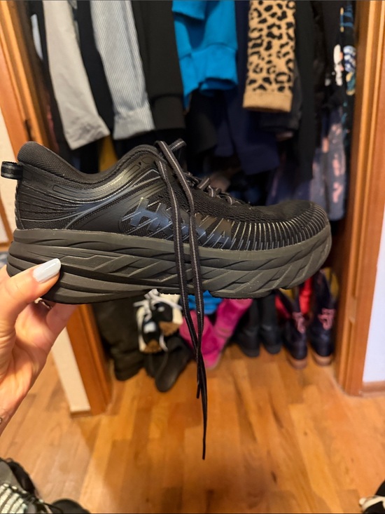Hoka Shoes - Hoka Black Athletic Running Shoes